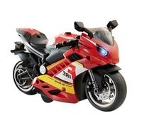 Toy Motorcycle - Sound and Light cuenta con kit de figuras de juguete: motocicleta amigable con motor de retiro para niños, niñas, niños y adultos