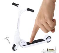 Toy para patinete de dedo - Compañero realista plegable, de empuje para patinete, para viajes, avión, sala de espera, aula, adultos, estudiantes, hombres y mujeres