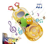 Toy para ruedas de coche | Car Center Seat Toy,Portable Rear Seat Travel Companion, Kids Electric Early Education Simulation Toy for Children