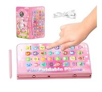 Toy Phone for Kids - ABS plegable estándar size | Kids Learning Phone Toy with Recargable Battery, Drawing Practice Activity, Early Education Training | Pretend Play Pone Gift, Travel Home