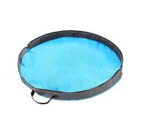 Toy Play Pouch, Foldable Storage Mat, Round Organizer with Handle, Large Building Bricks Bag, Portable Toy Cleanup Solution for Nursery, Travel, Classroom, Girls, Boys, 26.3x26.3x2.76 inches