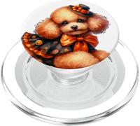 Toy Poodle Lover Graphic For Dog Mom with Halloween Puppy PopSockets PopGrip para MagSafe