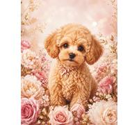 Toy Poodle Puppy Notebook: Large 8.5 x 11 Notebook for Writing, Notes, School, Work & Journaling | Beautiful Gift for Toy Poodle Owners, Poodle Moms&Dads, Dog Lovers