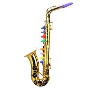 Toy Saxophone, Musical Instruments, Interactive Learning Child-Friendly Lightweight Build Eye-Catching Portable Size, Kids Saxophone for Nursery, Kindergarten 5.12x3.74x14.17 Inches