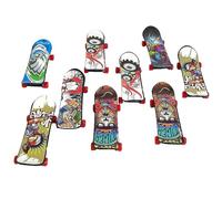Toy Skateboard Finger - Multicolor, 12 unidades Mini Finger Boards, Novelty Fingerboard Skateboard Starter Kit, 96 mm de longitud, diseño realista, ruedas, cinta de agarre de espuma | Niños