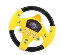 Toy Steering Wheel - Car Seat Educational Driver, ABS Light Audio Activity