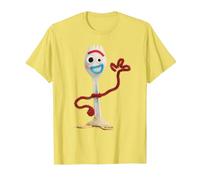 Toy Story 4 Forky Camiseta, Hombre, Limón, M