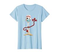 Toy Story 4 Forky Camiseta, Mujer, Azul Bebé, XXL