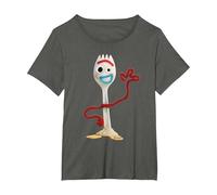Toy Story 4 Forky Camiseta, Mujer tallas grandes, Asfalto, 3XL Grande