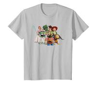 Toy Story 4 Group Maglietta Camiseta, Niños, Plata, 12 años