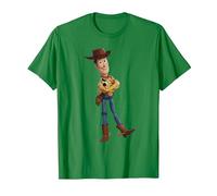 Toy Story 4 Sheriff Woody Camiseta, Hombre, Verde Kelly, M