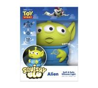 Paladone Disney Pixar Toy Story Alien SquishyGlo Rechargeable Silicone Night Light, 17cm, 1-3 Hour Timer, 3 Brightness Levels, Officially Licensed