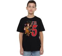 Toy Story Birthday Woody I'm 5 Unisex Kids T Shirt Camiseta, Negro, 7-8 años para Niños