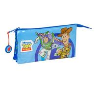 Toy Story Good Vibes - Portatodo Triple, Estuche Infantil, Estuche Niño, Ideal para Niños en Edad Escolar, Cómodo y Versátil, Calidad y Resistencia, 22x3x12 cm