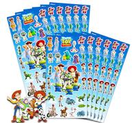 Disney Toy Story - Paquete de 12 hojas adhesivas para niños y niñas, paquete de recuerdos de cumpleaños para niños, suministros de fiesta de Toy Story