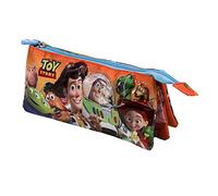 Toy Story Toys-Estuche Portatodo Triple, Naranja, 23.5 x 10 cm