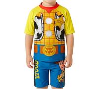 Toy Story Woody Bañador Niño 3-7 Años, Conjunto 2 Piezas Bañador Boxer y Camiseta Rashguard, Traje de Baño Niño Piscina Vacaciones (6-7 Años, Multi Woody)