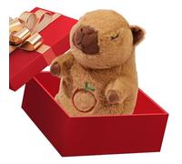 Toy Stuffed Animal, Capybara Plush Toy, Breathing Light Music Doll, Soft Stuffed Animal for Adults Kids Birthday Holiday Party Sofa Car Bedroom Living Room Office Nursery Decor 7.87x5.9x10.63 Inch