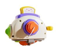 Toy Toaster for Kids, Funny Cartoon Pretend Toy Toaster, ABS Material, Develops Dexterity, Cute Bread Maker Toys for Home, Kindergarten and Nursery Playtime, 5.12x4.72x5.91 Inches