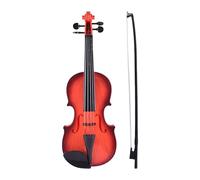 Toy Violin, Kids Musical Instrument, Beginner Practice String Toy, Adjustable Design Pressure Build, for Home Travel Learning Play, 17x48cm/6.69x18.9 Inches, Brown, 1 Piece