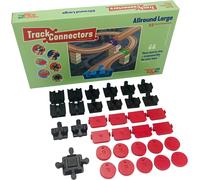 TOY2 Allround - Juego Grande con 33 Conectores de riel compatibles con Brio & Du
