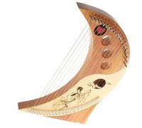 TOYANDONA 1 Juego 19 lira de 19 tonos instrumentos musicales organos musicales niños shamisén arpa de lira de madera arpa con llave de afinación adulto llave inglesa Teléfono abeto chino