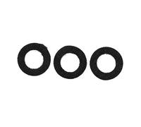 TOYANDONA 1 Juego alfombrilla de prensa de algodón Accesorios instrumento arandelas de instrumentos de válvula accesorios para Teclado de música de viento presione el botón Black