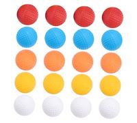 TOYANDONA 1 Juego Bolas De Práctica Bolas Huecas para Entrenamiento Interior Y Exterior Ligera Y Duradera Accesorios Colores Brillantes Blancas Rojas Amarillas Azules 20 Piezas