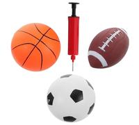 TOYANDONA 1 Juego Combinación de de Juguete. Mini Baloncesto silencioso Juguetes de Pelota al Aire Libre Baloncesto Infantil Mini Pelota de Baloncesto pequeño balón de fútbol Metal