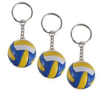 TOYANDONA 1 Juego De Voleibol Diseño Simulado Colores Blanco Y Azul Accesorio Deportivo para Claves Mochilas Y Bolsos 3 Piezas