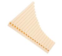 TOYANDONA 1 Juego Flautas de pan de 18 tubos flautas - instrumento musical instrumento de flauta de pan enseñanza de instrumentos musicales flauta de pan en do flauta de pan portátil resina