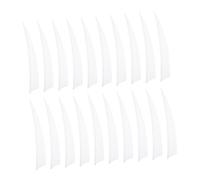 TOYANDONA 1 Juego Flechas De Pavo Real Accesorios Arquería Tails Colores 20 Piezas