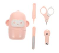 TOYANDONA 1 Juego Juego De Cuidado De Uñas Polaco Elementos Equipo Aseo Tijeras Encarnado Para Recién Nacido Clíper Uña Del Dedo Del Pie Clavos Accesorios Mini Bebés Rosa Abdominales