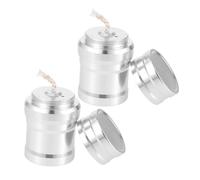 TOYANDONA 1 Juego Mini Quemador De Alcohol Lámpara De Alcohol para Camping Y Herramienta De Calentamiento Aluminio Duradero para Actividades Y Experimentos Científicos 2 Piezas