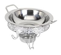 TOYANDONA 1 Juego Olla y Sartén Inoxidable con Soporte para Cocina Olla de Alimentos con Doble Asa para Cocción Casa y Reuniones Familiares