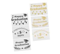 TOYANDONA 1 Juego Pegatinas Decorativas Para Globos Stickers Transparentes Para Fiestas De Graduación Decoración Diy Para Celebraciones 6 Piezas