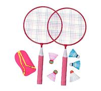 TOYANDONA 1 Juego Raquetas de Bádminton para Juego Profesional de Bádminton con Raquetas Color Rosa Mochila para la Coordinación Interacción Familiar