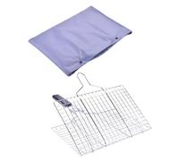 TOYANDONA 1 Juego Rejilla Barbacoa Inoxidable para Verduras y Pescado Clip Antiadherente para Asar Camping y Picnic Herramienta de Barbacoa Duradera y Resistente Altas