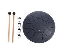 TOYANDONA 1 Juego Tambor De Lengüeta De Acero Tambor Etéreo Almohadilla De Batería Caja De Ritmos Kit De Tambor De Lengua Principiante Palo De Percusión Aleación De Acero Titanio Bolsillo