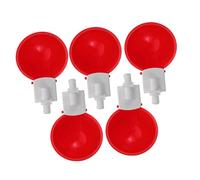 TOYANDONA 1 Juego Tazón de Agua Automático para Pollos Tazones Rojos Broca Bebedero para Aves para y Doméstico Diseño Duradero y Resistente al Sol