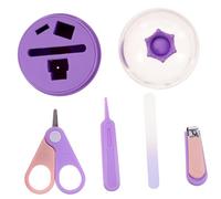 TOYANDONA 1 Juego tijeras de uñas para bebés elementos trímero nacido nail clippers cortauñas bebe cuidado de las uñas del bebé cortador de uñas de bebé abdominales Púrpura
