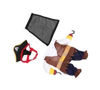 TOYANDONA 1 Juego Traje de Mezclilla Cachorro Pirata Cosplay Prop Víspera de Todos Elegante Fiesta criar Disfraz de Halloween para Mascotas Traje de Halloween para Perros algodón