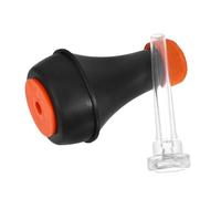 TOYANDONA 1 Juego trompeta muda boquilla transparente sordo directo de trompeta boquilla de práctica de trompeta Silenciador de instrumentos de latón inserto mudo de trompeta cuerno mudo AbS