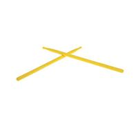 TOYANDONA 1 Par baquetas de baguette manejar soporte de pad de ajustable sostenedor del palillo vara para bateristas palo de nylon para palo de nailon Yellow