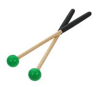 TOYANDONA 1 par Baquetas de Percusión para Marimba y Tambor Lengüeta Mango Bola Verde de Mallets para Instrumentos Musicales Práctica y Rendimiento Profesional