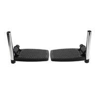 TOYANDONA 1 Par de Reposapiés Aplicables para Silla de Ruedas Soporte Metálico Engrosado Almohadilla Protectora de Plástico Reforzado Compatible con Mayoría de Sillas y Scooters