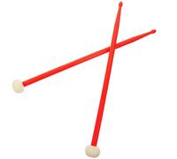 TOYANDONA 1 Par Palillo De Tambor Baquetas De Nailon Muslo De Fieltro Baquetas De Banda De Marcha De Percusión Ligero Baqueta De Jazz Cepillos Baquetas Sintió 5a Nylon Platillos Universal