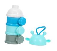 TOYANDONA 1 Pieza 3 Caja De Leche En Polvo Recipiente De Leche En Polvo Contenedor De Almacenamiento De Alimentos Dispensador De Fórmula Apilable Contenedor De Fórmula De Viaje Páginas Blue