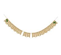 TOYANDONA 1 Pieza Banderín de Lino con Diseño de Palma de para Decoración de Fiesta Hawaiana para Cumpleaños Temáticos para Paredes Ventanas y Puertas