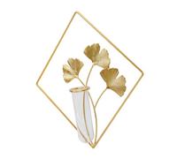 TOYANDONA 1 Pieza Jarrón Hidropónico para Decoración Muro Plantas De Interior Florero Decorativo Titulares De Plantas De Aire Plantador De Pared Florero De Pared Golden Planchar